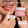 image:imageBody Restore Beef Tallow Lip Mask  Fathers Day Gift for Dad from Daughter Son Wife Bergamot Overnight Hydrating Lip Treatment Birthday Gifts for Men Self Care Spa GiftsBeef Tallow Lip Mask  Unscented