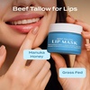 image:imageBody Restore Beef Tallow Lip Mask  Fathers Day Gift for Dad from Daughter Son Wife Bergamot Overnight Hydrating Lip Treatment Birthday Gifts for Men Self Care Spa GiftsBeef Tallow Lip Mask  Peppermint