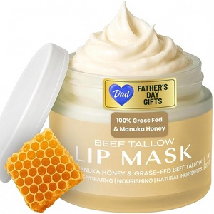 image:imageBody Restore Beef Tallow Lip Mask  Fathers Day Gift for Dad from Daughter Son Wife Bergamot Overnight Hydrating Lip Treatment Birthday Gifts for Men Self Care Spa GiftsBeef Tallow Lip Mask  Vanilla