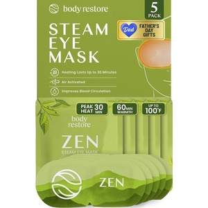 image:imageBody Restore Heated Eye Mask for Dry Eyes 30 Pack  Fathers Day Gift for Dad Birthday Gifts for Women and Men Self Heating Warm Compress Relaxation  VarietyGreen Tea 5 Pack