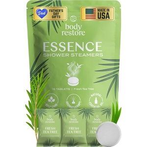 image:imageBody Restore Shower Steamers Aromatherapy 15 Pack  Fathers Day Gift for Dad Birthday Gifts for Women amp Men Spa Stress Relief amp Relaxation Self Care Gifts  Premium Rose Essential Oil TabletsFresh Tea Tree